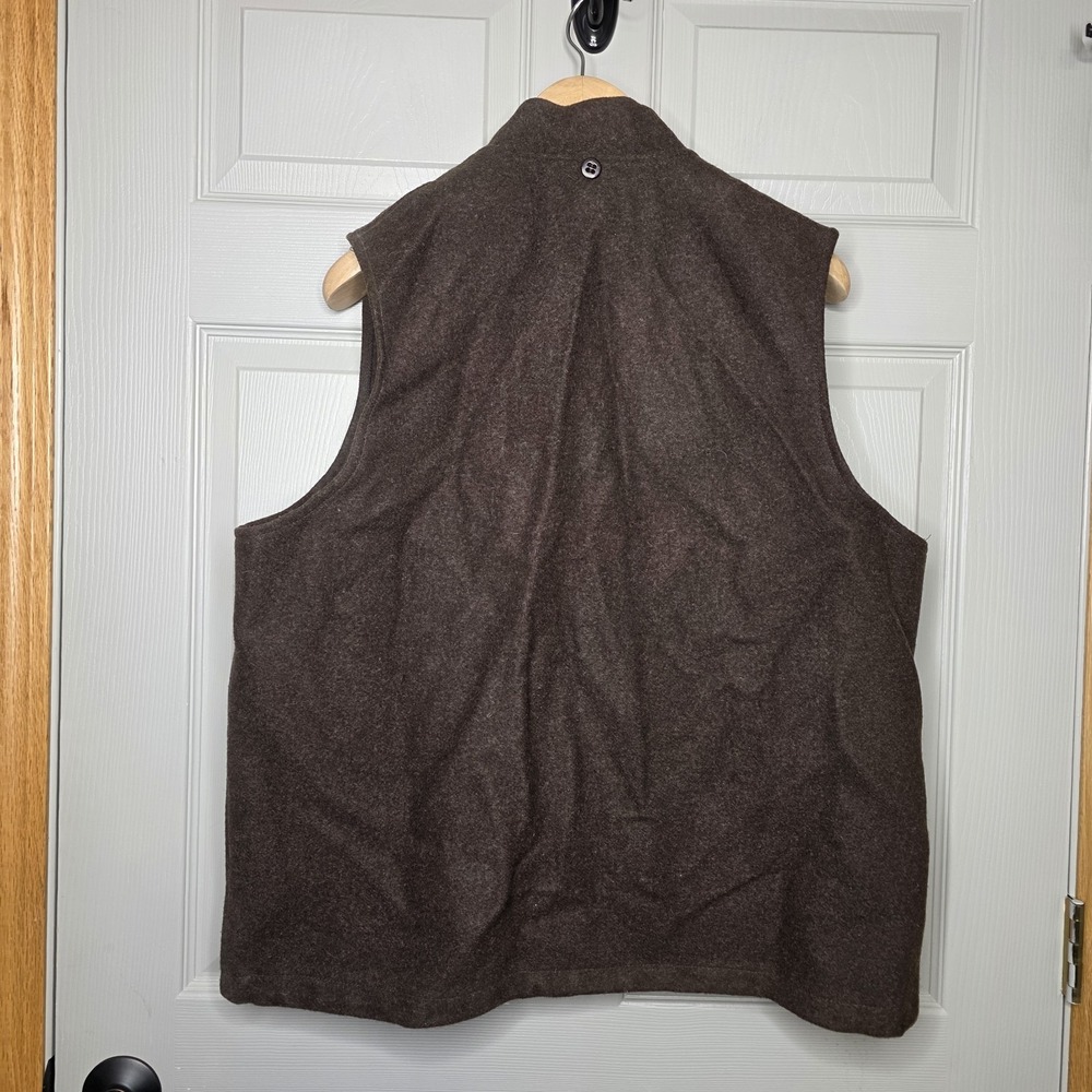 Filson Style 121 Mackinaw Wool Vest XL Brown Outfitter Liner - Picture 4 of 8